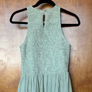 Madewell Smocked Dress in Pistachio - Worn once!